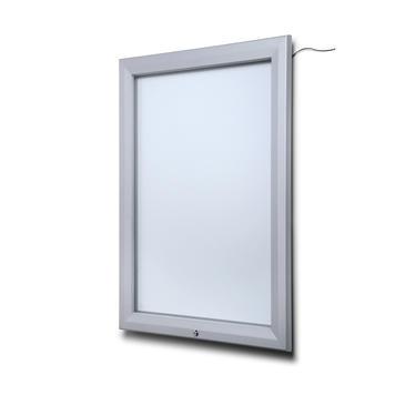 Caisson lumineux LED A0 - Affichage extérieur et intérieur, cadre alu rabattable, éclairage LED_0
