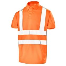 Cepovett - Polo manches courtes Fluo Base 2 Orange Taille 3XL - XXXL 3603622251675_0