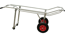 Chariot à cadavres galvanisé - Transport d'animaux morts : truies, porcs charcutiers et veaux - Charge max 400 kg_0