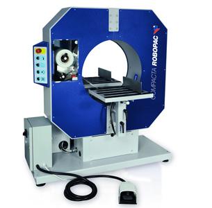 Filmeuse horizontale Compacta 4 - Banderolage automatique pour produits longs - Anneau tournant réglable - Pédale start&stop_0