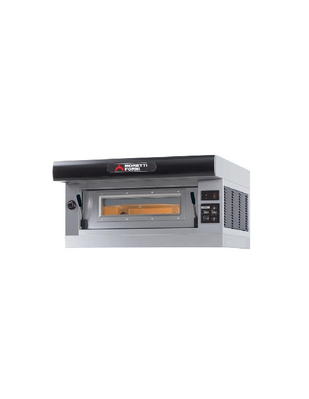 Four à pizzas - 4 pizzas, 1 chambre, électrique, 7.9 Kw, acier inox, sole en pierre réfractaire - P60EI-A - MORETTI FORNI_0