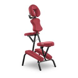 Helloshop26 - Chaise de massage ajustable assis pliante transportable professionnelle (cadre : acier, revêtement : pvc, capacité : 14_0007737 - 3001_0