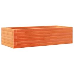 Helloshop26 - Jardinière bac lit surélevé plantes fleurs terrasse jardin cire 90 x 40 x 23 cm bois de pin massif marron 02_0038507 - 3000217709496_0