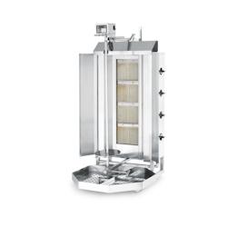 HENDI Gril à kebab à gaz - 12 kW, inox, brochettes jusqu'à 80 kg - Dimensions 600 x 585 x 1120 mm - Réf 226001_0