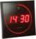Horloge digitale murale avec 170 led radiopilotée rouge - lunartec_0