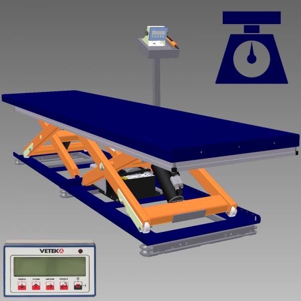 K11902 - Table élévatrice avec système de pesage intégré - Charges 500 à 6000 kg - Tolérance 0.2 kg_0