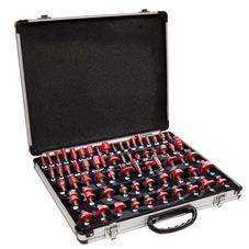 MECABOIS - COFFRET ALUMINIUM DE 66 FRAISES QUEUE DE 8MM