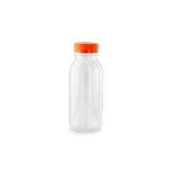 Packnwood FHC - 270Pcs - Bouteille transparente en plastique RPET avec bouchon attaché orange  56 H150mm 250ml - transparent plastique 210BOUT253_0