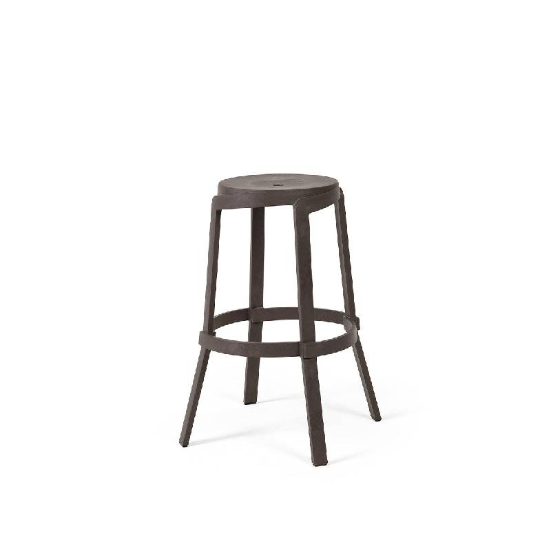 Tabouret haut Stacy Maxi - Polypropylène fiberglass régénéré - Hauteur d'assise 76,5 cm - Effet mat_0