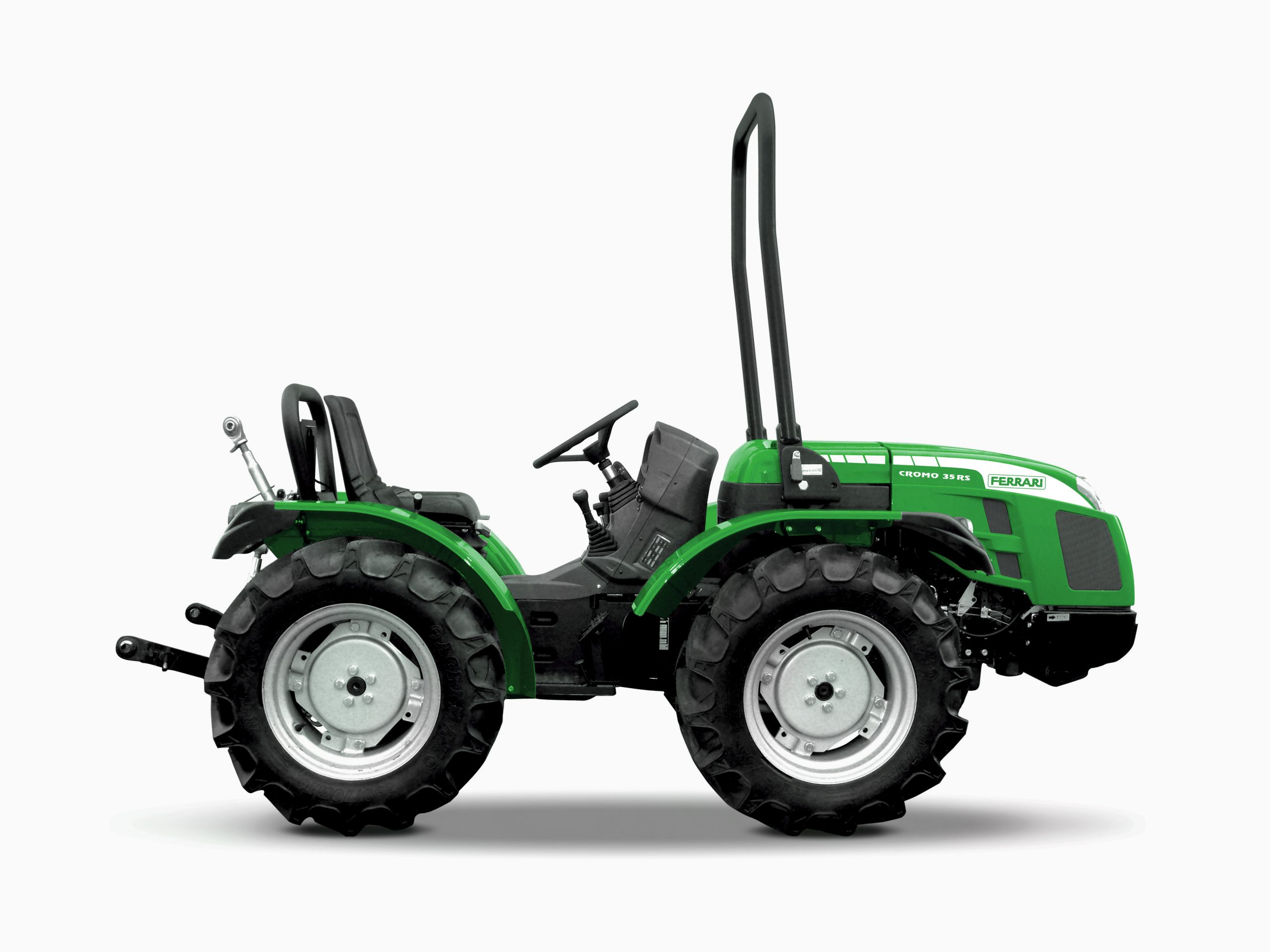 Tracteur agricole à 4 roues motrices égales à roues avant directrices pour les terrains accidentés - ferrari cromo 35 rs rigide non réversible de 25 cv_0