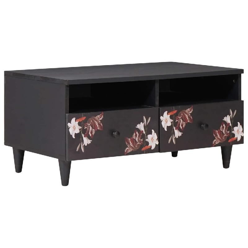 VidaXL Table basse Multicolore 80 x 54 x 40 cm Bois de mangue massif Modèle Sirius Select Plus - 8721158497123_0