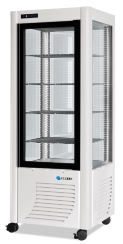 Vitrine pâtissière positive - 4 faces vitrées - 400 litres - SCAIOLA - Froid ventilé - Éclairage LED_0