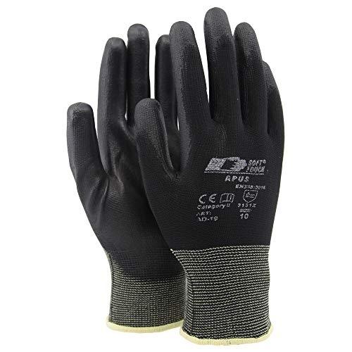 Soft Touch Apus AD-19 - Gants de travail en tricot noir M - Précision et confort_0