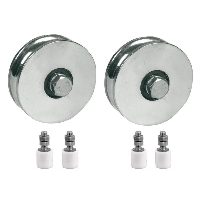 Roue 160mm à rainure en R avec 2 BB x2  40x60 Gate guide X4_0