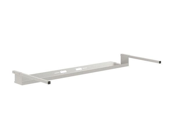 Goulotte passe-câbles pour bureau individuel Orbe - Largeur 120/140 cm - Métal - Garantie 3 ans_0