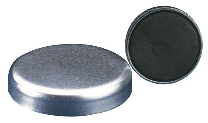Aimant plat D. 40xH8 mm sans douille filetée adhérence 125 N_0