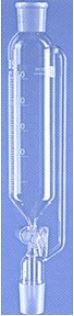 Ampoule cylindrique graduée isobare - clé en verre - 250 ml - voie 4 - EC 29/32 F&M - cyl Ø 52_0