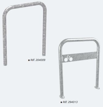 Arceau vélos traditionnel simple - Structure : tube acier ø 50 mm_0