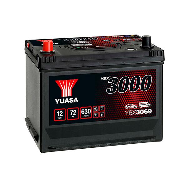 BATTERIE VOITURE YUASA YBX3069 12V 72AH 630A_0