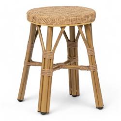 Bistromania Tabouret de terrasse CADET - Tressage imitation rotin - EA043_0