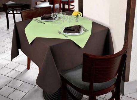 CHEMINS DE TABLE SIGNATURE CHOCOLAT 40 X 130 CM (VENDU PAR 2)