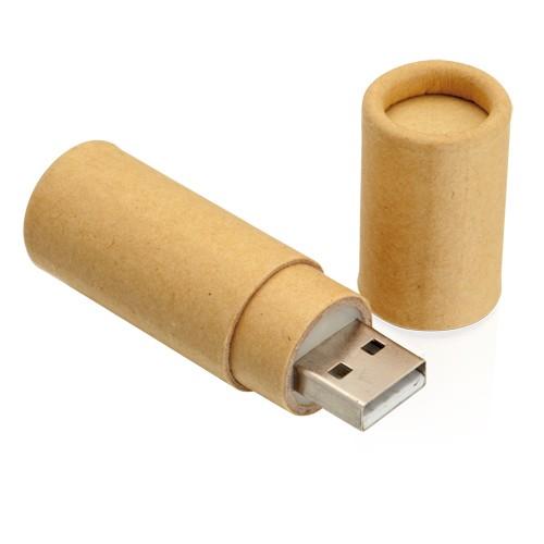Clé USB publicitaire EKU 8GB - en carton recyclé avec présentation individuelle_0