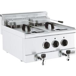 CombiSteel Friteuse professionnelle électrique   2 x 10 litres avec robinet de vidange - 0698142855710_0