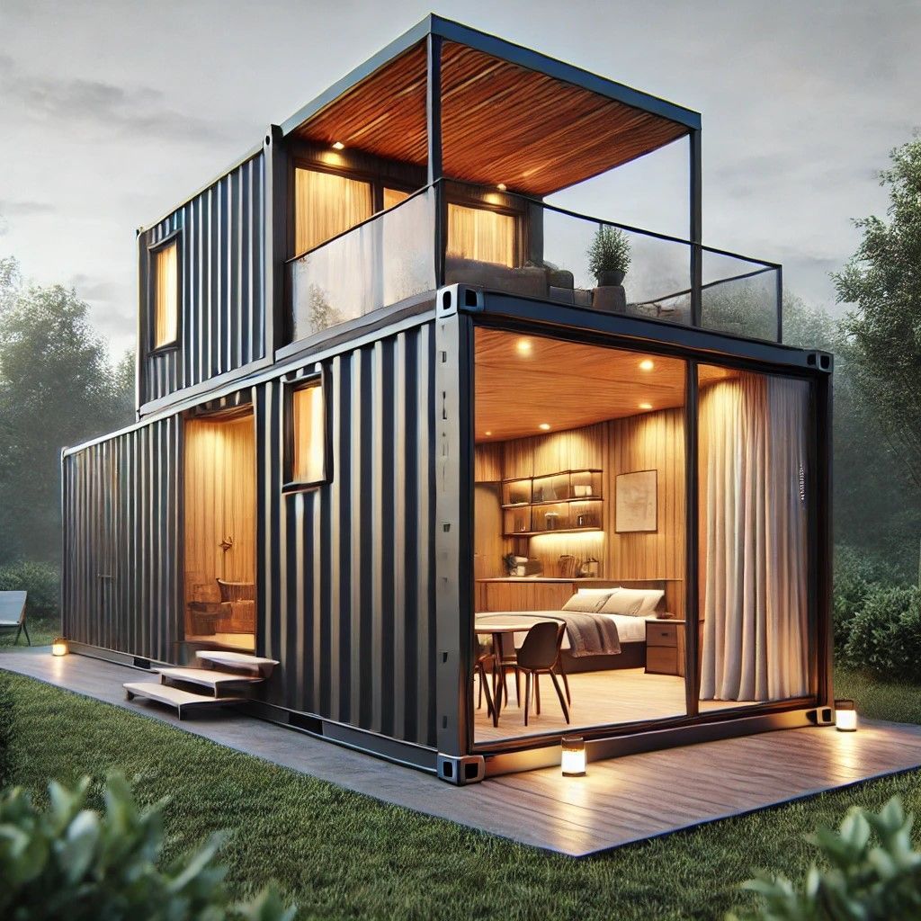 Container Habitation -  Compact, moderne et écologique avec aménagements personnalisables_0