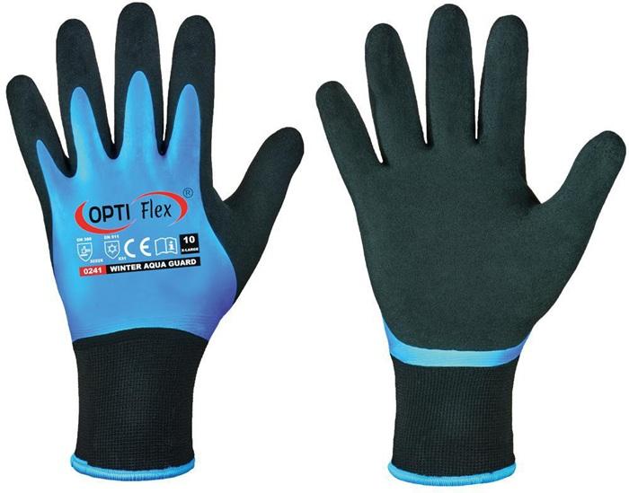 Gant Winter Aqua Guard taille 9 noir/bleu EN 388, EN 511 catégorie EPI II OPTIFLEX_0