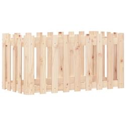 Helloshop26 - Jardinière bac lit surélevé plantes fleurs terrasse jardin de jardin design de clôture 100 x 50 x 50cm pin massif 02_0039790 - 30002_0