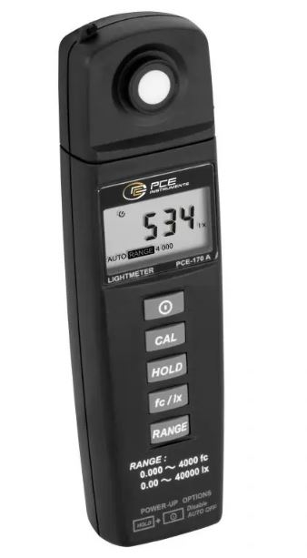 Luxmètre de poche avec capteur intégré pour la mesure rapide et précise de lumière - PCE-170 A - PCE INSTRUMENTS_0