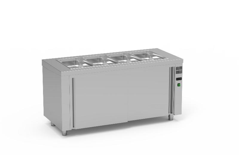 Meuble bain-marie sec avec réserve neutre 4gn1/1-150 - 1600x700x850 - SIBSN-160_0