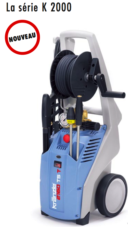 Nettoyeur haute-pression eau froide électrique - Kranzle K 2160 TS T - 140 bars - 11 l/min - 3,2 kW_0
