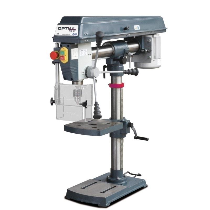 Perceuse radiale Optimum RB 6 T - 3009161 avec col de cygne ajustable et précision de concentricité < 0.03 mm_0