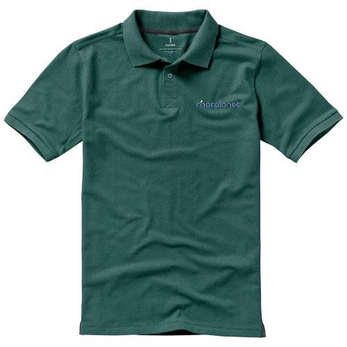 Polo manches courtes pour homme Calgary - Col en tricot plat - Maille piquée 100% coton - 200 g/m²_0