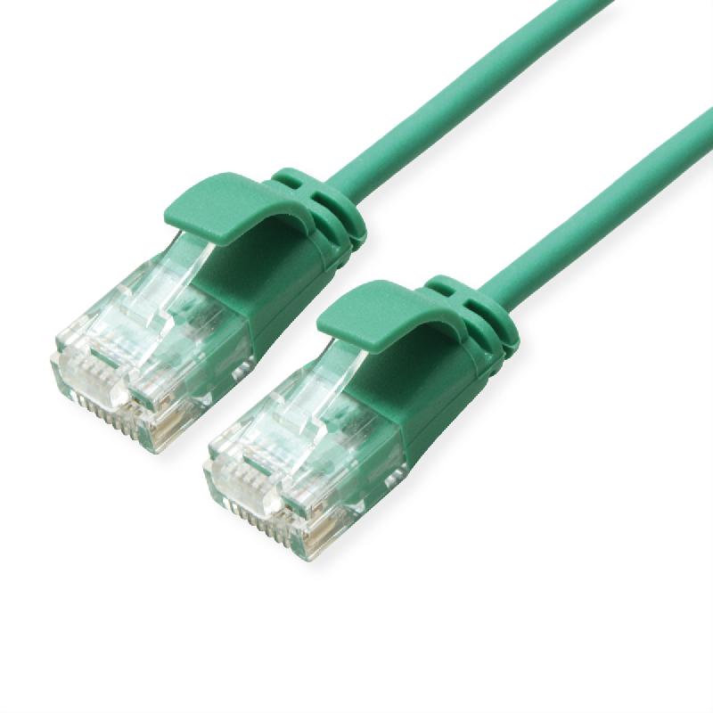 ROLINE Cordon Data Center UTP Cat.6A (Classe EA), LSOH, slim, vert, 3 m_0