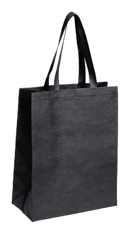 Sac shopping non tissé - anses longues - 70 g/m2 - couleur noir - poids 40 gr_0