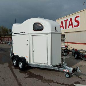 Van chevaux Gold First Pack Premium 2000 kg blanc - PTAC 1100 à 2000 kg - Toit polyester renforcé - Plancher alu_0