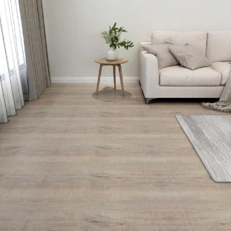 Vidaxl planches de plancher autoadhésives 55 pcs pvc 5,11 m² taupe 324650_0