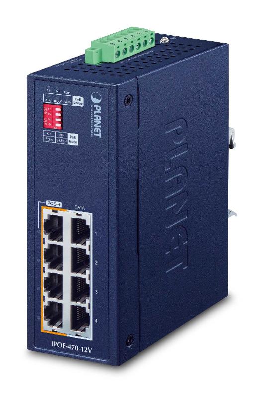 PLANET IP30 Industrial - Commutateur Gigabit Ethernet 4 ports RJ-45 (10/100/1000) - PoE - Montage mural_0