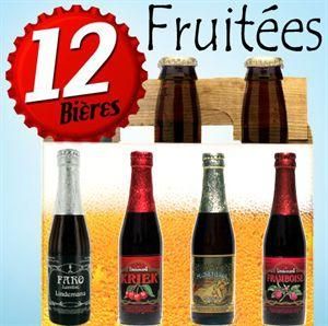 12 BIERES FRUITEES : LINDEMANS KRIEK, PECHERESSE..