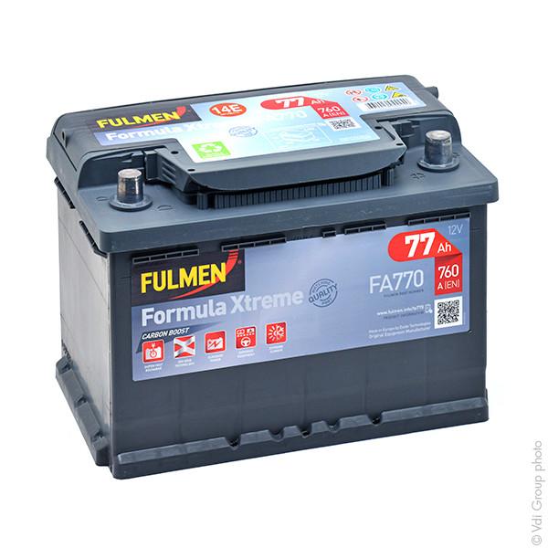 BATTERIE VOITURE FULMEN FORMULA XTREME FA770 12V 77AH 760A