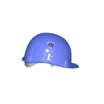 Casque Brennus bleu - coiffe en polyéthylène avec serre-nuque - norme EN 397 - Marque AUBOUEIX_0