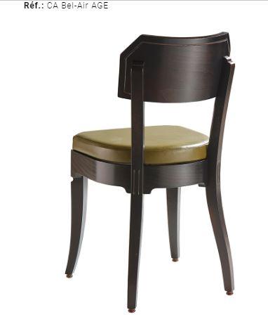 Chaise de restaurant Bel-Air - assise standard - 84 cm de hauteur totale - 9 kg_0