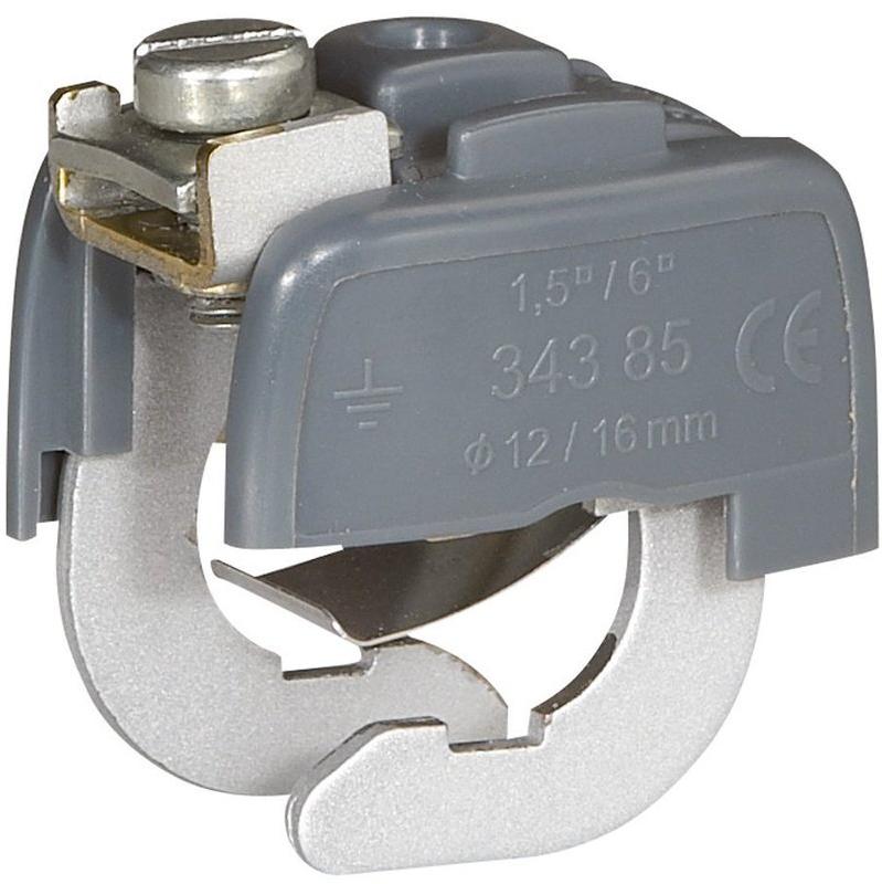Connecteur pour liaison équipotentielle 12/16mm - mise à la terre - matière zinc_0