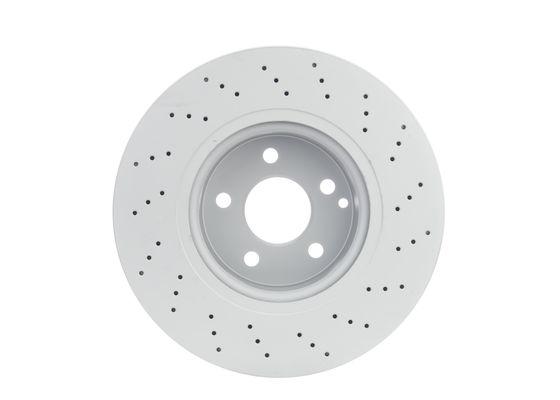 Disque de frein Bosch 0986478471 - Avant - Poinçonné ventilé - 5 trous - Épaisseur 28 mm_0