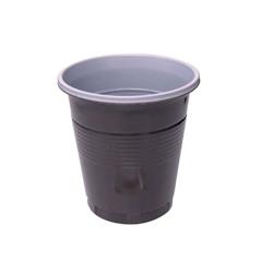 ECOLOMIQUE - 50 Pcs - Goblet plastique marron blanc - 70 ml, Ø 55 mm, Hauteur: 52 mm - ECO210G12 - marron plastique ECO210G12_0
