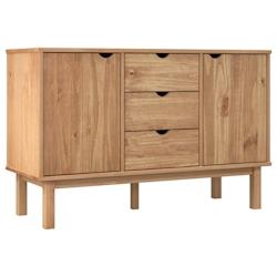 Helloshop26 - Buffet bahut commode armoire meuble de rangement organisateur cuisine salle de séjour salon 113,5 x 43 x 73 cm bois 02_0036182 - 300021_0