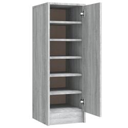 Helloshop26 - Meuble à chaussures sonoma 32 x 35 x 92 cm bois d'ingénierie gris 02_0043424 - 3000218794606_0
