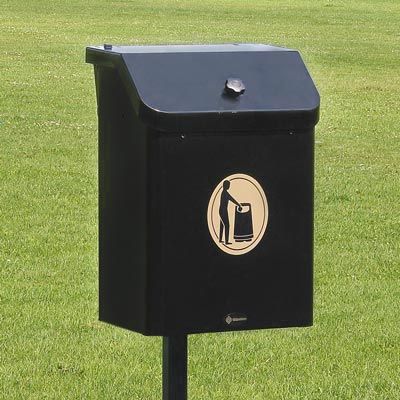 Métal trimline 35 - poubelle publique - Glasdon - 35 litres - revêtement Armortec_0